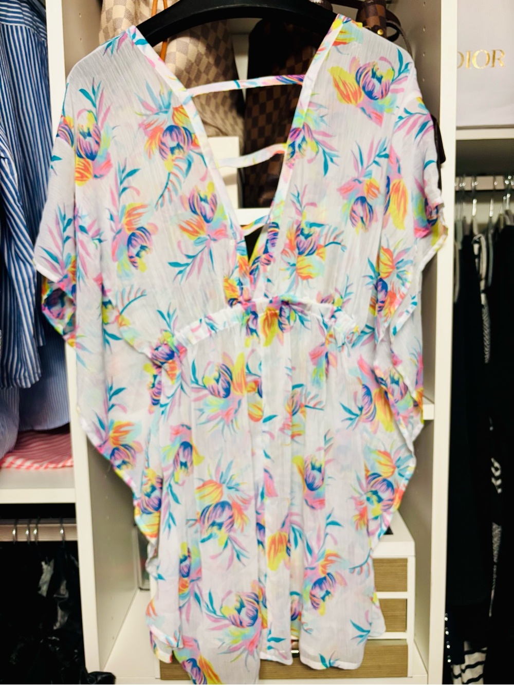 🏖️MIKEN SWIM/super cute, caftan/ultra flattering cover up~Size small